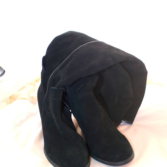 NEW MIA BLACK SUEDE KNEE HIGH BOOTS 9.5 - Picture 5 of 10